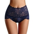 thumbnail image 1 of Womens Sexy Underwear Tummy Control Lace Panties High Waisted Plus Size Ladies Full Coverage Brief, 1 of 6