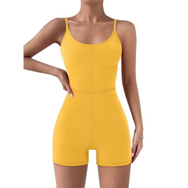 Womens Sexy Unitard Bodysuit Workout Rompers One Piece Summer Outfits