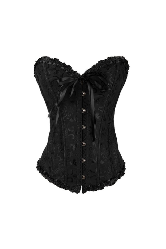 Womens Sexy Vintage Gothic Mens Gothic Clothing formal Party Floral Lace Up Mexican Gothic Clothing Size 8Xl Slim Corset Bustier Tube Gothic Clothing Top