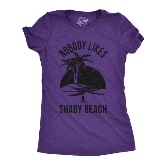 Womens Shady Beach Funny Shirts Cute Vacation Vintage Novelty Hilarious T shirt Womens Graphic Tees