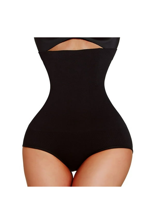 Womens Shapewear Briefs Tummy Control High-Waist Panty Slimming Body Shaper Bodysuit Butt Lifter Boyshorts