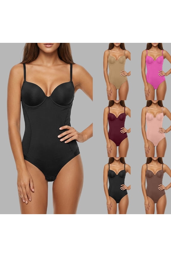 Womens Shapewear Seamless Full Shapewear with Built In Bra Lace Bodysuit Weight Loss Helper RD2 XL