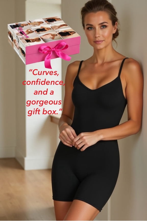 - Women’s Bodysuit with Tummy Control, Extra Firm, Seamless Full Body suits, Radiant Smoothing Undergarment Dress – Black.