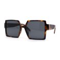thumbnail image 1 of Womens Sharp Square Rectangular Minimal Butterfly Sunglasses Tortoise Black, 1 of 4