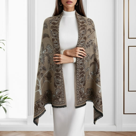 Womens Shawls And Wraps Print Comfortable Long Scarf Winter Warm Scarves for Versatile Style and Cozy Comfort