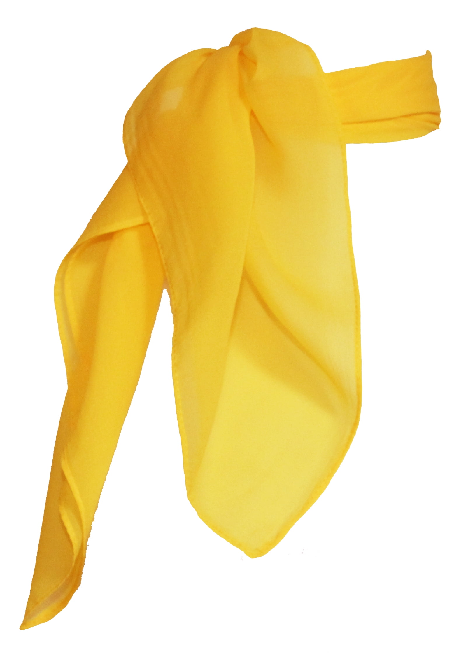 Yellow chiffon scarf sale