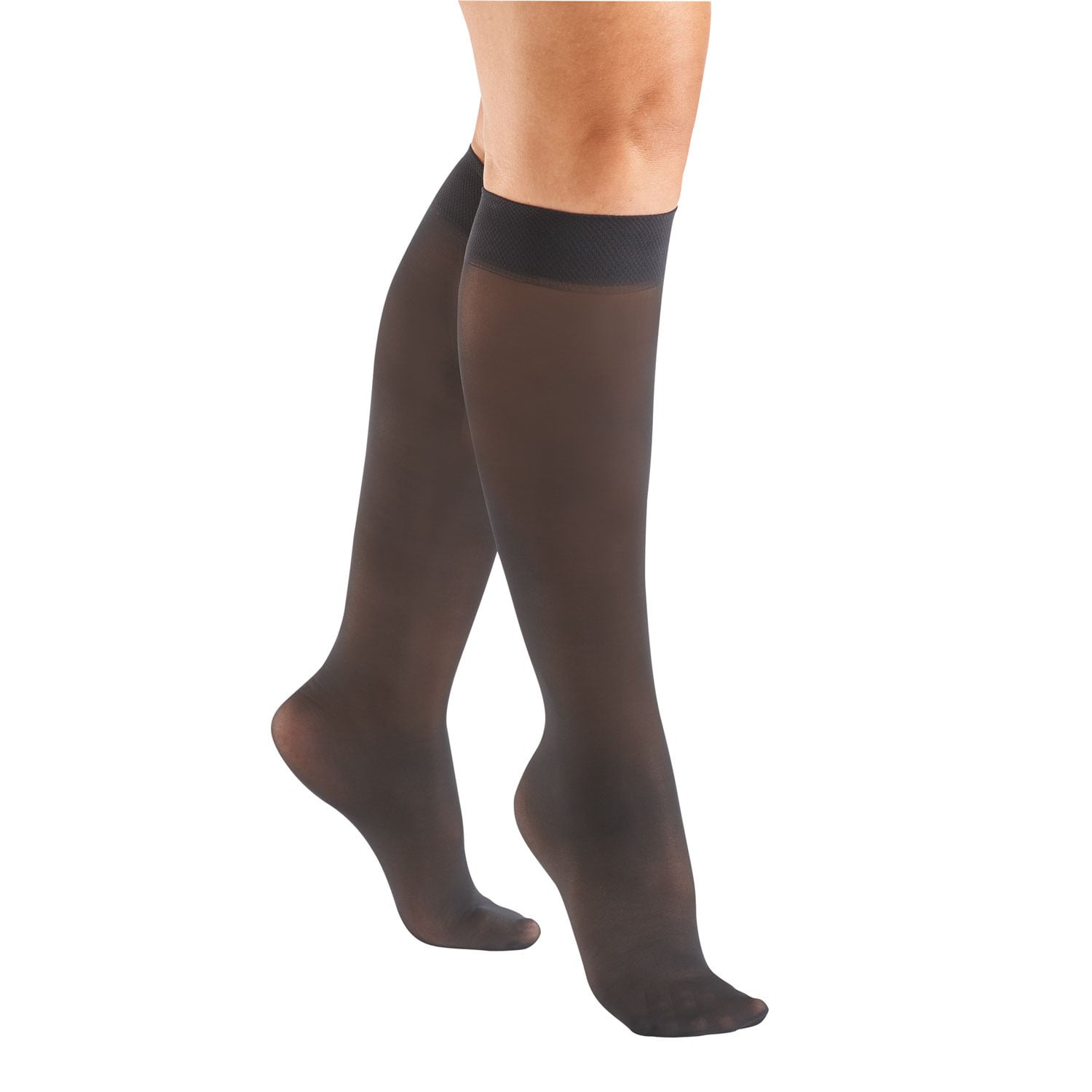Womens Sheer Compression Stockings Mild Knee High Support Hose by