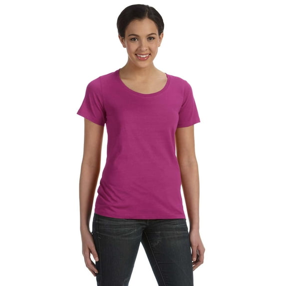 Womens Sheer Scoop Neck T-Shirt