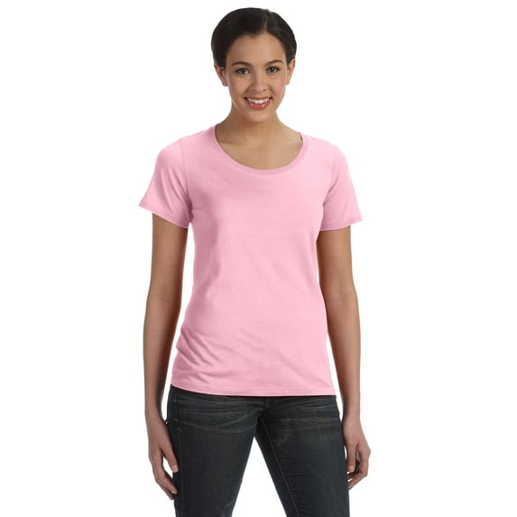 Womens Sheer Scoop Neck T-Shirt