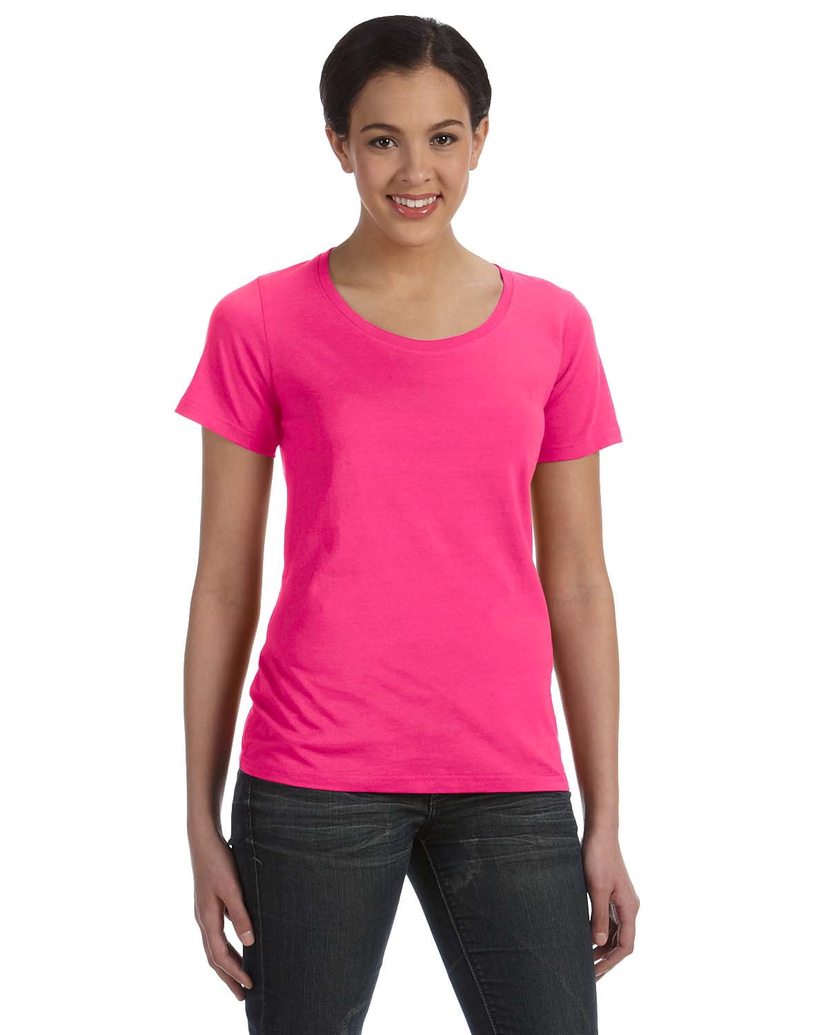 Womens Sheer Scoop Neck T-Shirt
