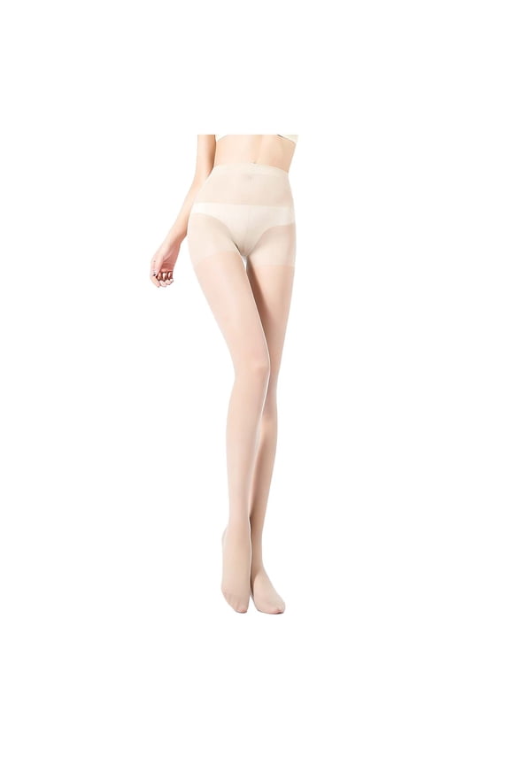 Womens Sheer Tights Womens Fashion Solid Color Elastic Waist Regular Comfortable Leggings Stockings High Waist Sheer Tights for Women Control Top Pantyhose Tummy Control Stockings