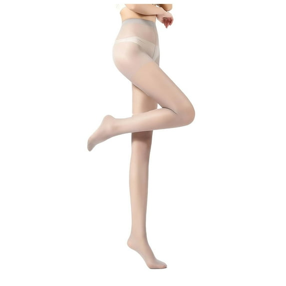 Womens Sheer Tights Womens Fashion Solid Color Elastic Waist Regular Comfortable Leggings Stockings High Waist Sheer Tights for Women Control Top Pantyhose Tummy Control Stockings