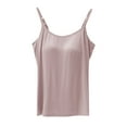 thumbnail image 1 of Womens Shelf Bra Tank Tops Sleeveless Breathable Trendy Cami Top Activewear Gym Sports Basic Workout Tank Tops, 1 of 4