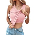 thumbnail image 1 of Womens Shelf Bra Tank Tops Workout Camis Yoga Shirt Undershirts with Shelf Bra, 1 of 2