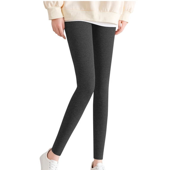 Womens Sherpa Fleece Lined Leggings Full Length Stretch High Waisted Workout Pant Solid Color Winter Tights (L, Black)