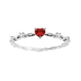 thumbnail image 1 of New Womens Shiny Heart Shape Cubic Zirconia Rings, 1 of 2