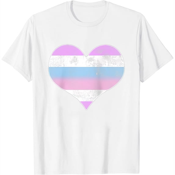 Womens Shirt Bigender Pride Heart Flag Identity Lgbt Gay Graphic Raglan Baseball Tee White Large