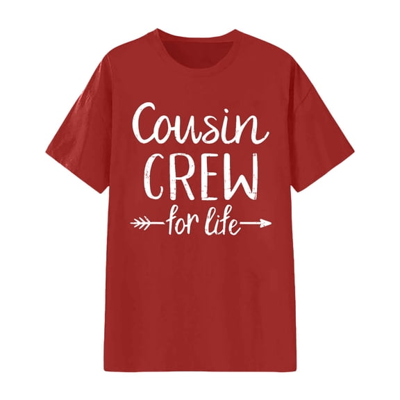 Womens Shirt Graphic Print Short Sleeve Crewneck Soft Comfort Fit Wear formal Tops for Women,Red,2XL