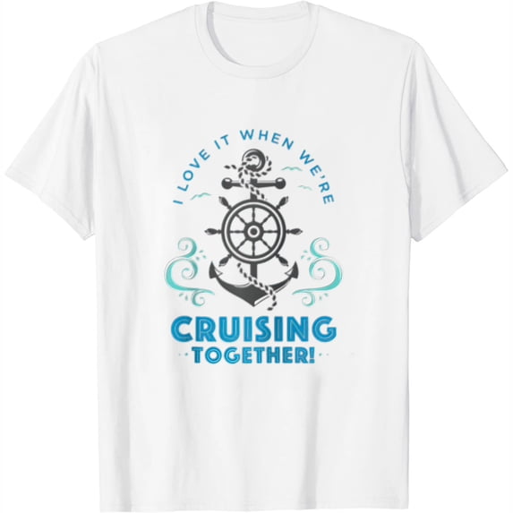 Womens Shirt Husband Wife Honeymoon Cruise Vacation Cruising Gift Graphic Raglan Baseball Tee White Medium