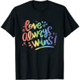 thumbnail image 1 of Womens Shirt Love Always Wins Tank Top Black Large, 1 of 5