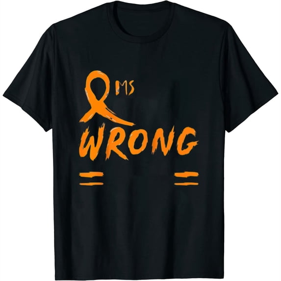 Womens Shirt Ms Messed With The Wrong Girl Multiple Sclerosis Awareness Raglan Baseball Tee White Medium
