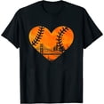 thumbnail image 1 of Womens Shirt Us State San Francisco Baseball Vintage Heart Tank Top Black 3X-Large, 1 of 5