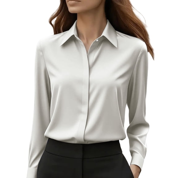 Womens Shirts Button Down Shirts For Wrinkle Resistance Dress Shirts For Long Sleeve Work Formal Blouses Tops Workout Tops