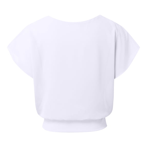 Womens Shirts Fashion Tank O Neck Lace Sleeve Loose Womens Dressy Casual Shirts,White,M