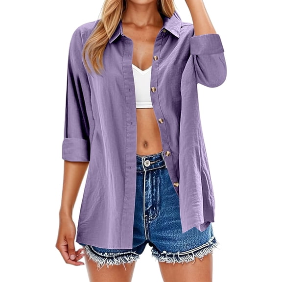 Womens Summer Tops, Women'S Tops, Trendy Women Shirts - Stylish Long Sleeve Cardigans with Lace Detailing for Everyday and Wear - Versatile Fashion Blouses for Spring and Autumn