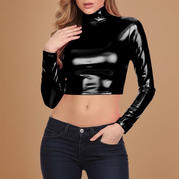 Womens Shirts Sequin Clothes Black Long Sleeve Sparkly Top Shiny Tops Women'S Clothing Women'S Holiday Tops