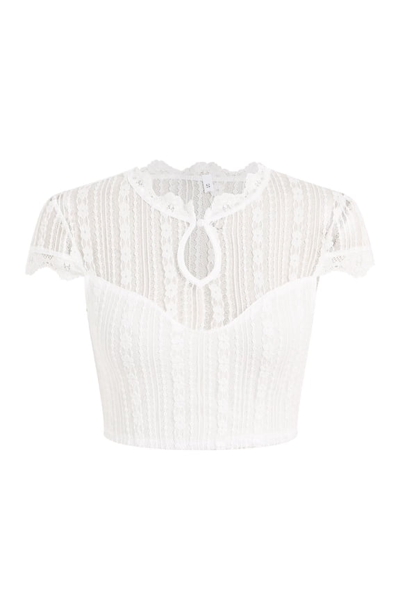 Womens Shirts Summer Dirndl Blouse Dirndl Shirt German Traditional White Crop Top Lace Half Sleeve Shirt Womens Tops