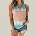 thumbnail image 1 of Womens Shirts for Summer Fashion Woman Round Neck Sleeveless Blouse T-Shirt Printing Loose Tank Tops clothes under $10.00, 1 of 3