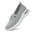 thumbnail image 1 of Womens Shoes,Ballerina Shoes Lace Up Comfortable for Casual Wear Breathable Ballerina Shoes for Soft Sole,Shoes for Women,Grey,8, 1 of 9