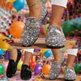 thumbnail image 1 of Womens Shoes Carnival Retro Glitter Slip On Casual Comfortable Round Toe Walking Soft Sole Shoes, 1 of 10