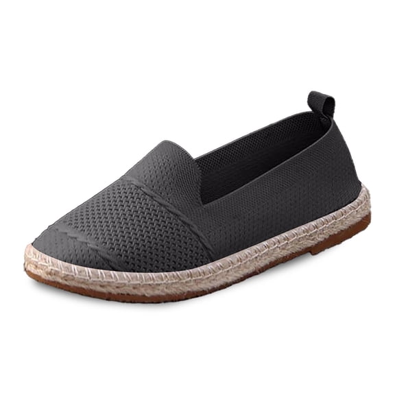 Womens Shoes,Casual Loafers Comfortable Flat for Everyday Wear Breathable Knit Casual Loafers for Closed Toe,Shoes for Women,Grey,7