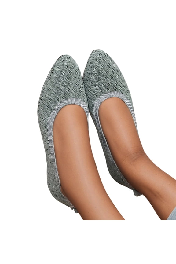 Womens Shoes,Casual Loafers Flat Pointed Toe for Daily Wear Comfortable Casual Loafers for Dating Travel,Shoes for Women,Green,6