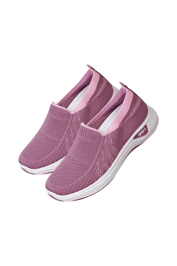 Womens Shoes,Casual Shoes Comfortable Breathable for Everyday Wear Mesh Design Casual Shoes for Jeans Casual,Shoes for Women,Purple,7.5