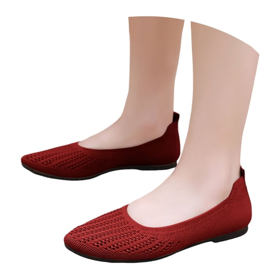 Womens Shoes,Casual Shoes Comfortable Closed Toe for Everyday Wear Versatile Casual Shoes for Spring Summer Fall,Shoes for Women,Red,6.5