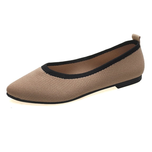 Womens Shoes,Casual Shoes Comfortable On for Work Leisure Closed Toe Casual Shoes for Casual Dressess,Shoes for Women,Khaki,7
