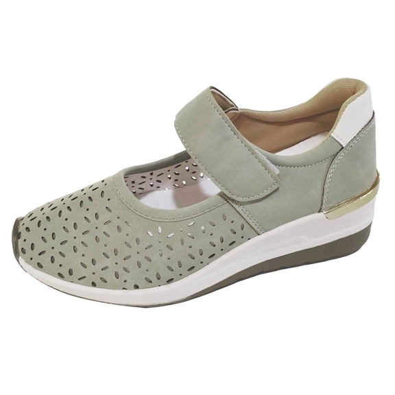 Womens Shoes,Casual Shoes Comfortable Trendy for Everyday Wear Platform Wedge Casual Shoes for Jeans Outfits,Shoes for Women,Light Green,6.5