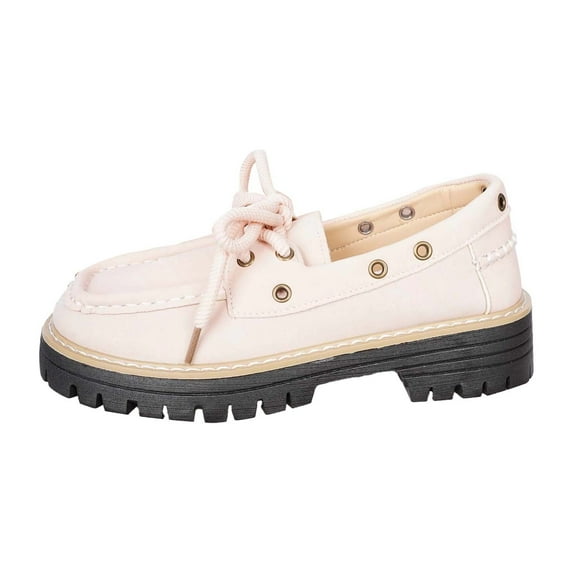 Womens Shoes,Casual Shoes Low Top Lace Up Two Tone Color Design Comfortable Daily Walking Footwear Lightweight Sneakers for All Day,Shoes for Women,Pink,7.5