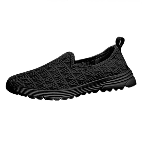 Womens Shoes,Casual Shoes Solid Color for Summer Wear Breathable Lightweight Casual Shoes for Big Size,Shoes for Women,Black,8.5