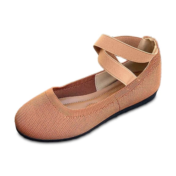 Womens Shoes,Casual Shoes Stylish Closed Toe for Everyday Wear Elastic Bands Casual Shoes for Denim Styling,Shoes for Women,Brown,9