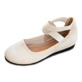 thumbnail image 1 of Womens Shoes,Casual Shoes Stylish Closed Toe for Everyday Wear Elastic Bands Casual Shoes for Denim Styling,Shoes for Women,White,8, 1 of 6