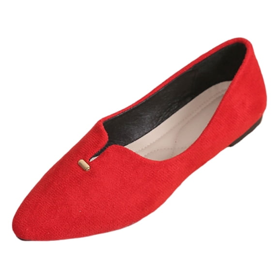 Womens Shoes,Casual Shoes Versatile On Design for Everyday Work Outings Casual Shoes for Comfortable Flat Sole,Shoes for Women,Red,6.5