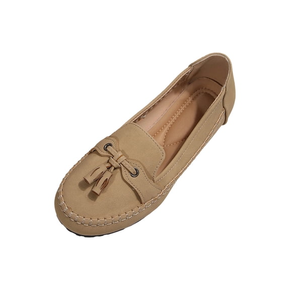Womens Shoes,Casual On Loafers Flat Shoes Summer Comfortable Everyday Wear Lightweight Breathable Walking Footwear Fashion Sneakers,Shoes for Women,Khaki,6.5
