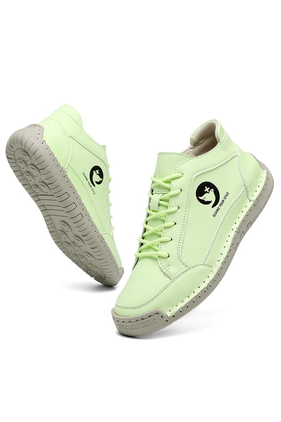 Womens Shoes,Comfortable Orthopedic Sneakers Handmade Leather Orthopedic Comfy Shoes Soft Comfort On Loafers,Shoes for Women,Green,9