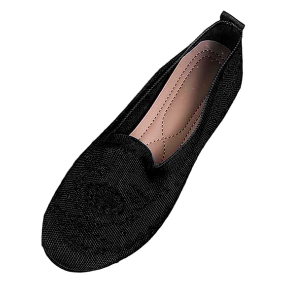 Womens Shoes,Fashion Shoes Pointed Toe Flat for Everyday Wear Breathable Fashion Shoes for Solid Color,Shoes for Women,Black,9