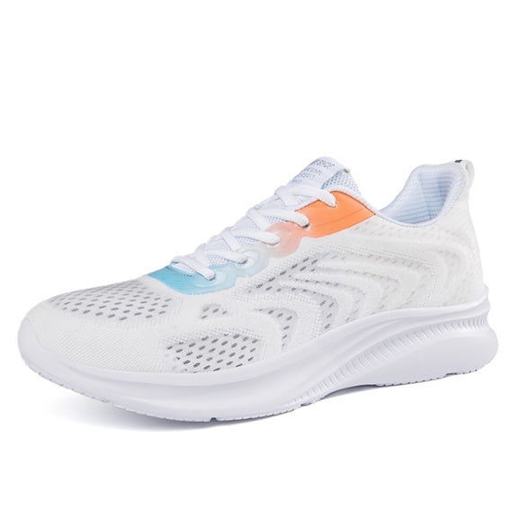 Womens Shoes,Ladies Couple Shoes Lace Up Casual Shoes Lace Up Breathable Fashion Flat Casual Shoes Walking Sneakers,Shoes for Women,White,6.5
