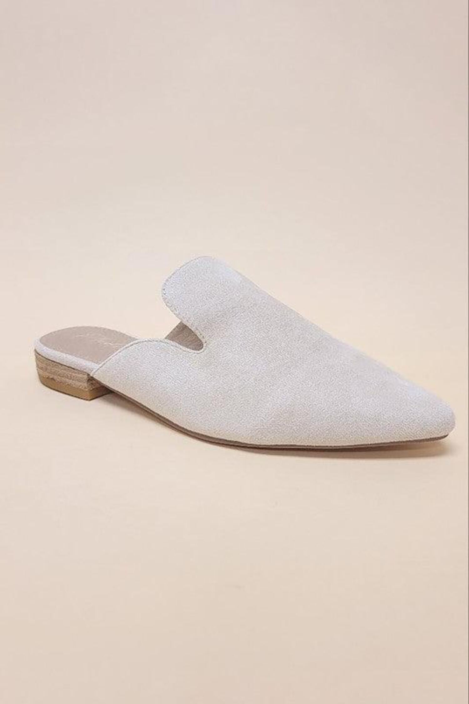 pointed toe mule flats